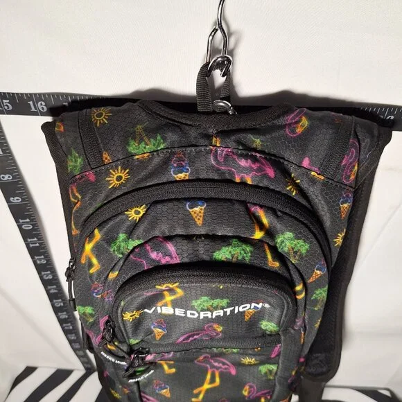 Vibedration Hydration Backpack w/o bladder - Neon Tropical  display picture 1
